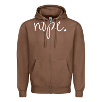 Chestnut funny nope Zipper Hoodie - linhVisuals