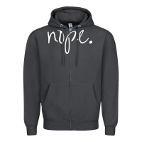Smoke funny nope Zipper Hoodie - linhVisuals