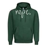 Sports Green funny nope Zipper Hoodie - linhVisuals