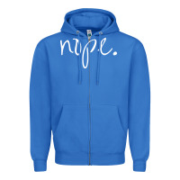 True Royal funny nope Zipper Hoodie - linhVisuals