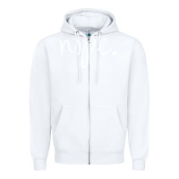 White funny nope Zipper Hoodie - linhVisuals