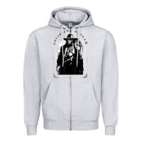 Heather Grey hunt showdown louisiana outlaw Zipper Hoodie - linhVisuals