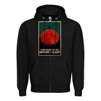 Black hiking and miles to go before i sleep Zipper Hoodie - linhVisuals
