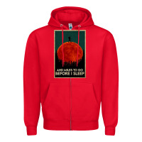 Red hiking and miles to go before i sleep Zipper Hoodie - linhVisuals