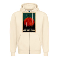 Sandshell hiking and miles to go before i sleep Zipper Hoodie - linhVisuals