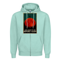 Seafoam hiking and miles to go before i sleep Zipper Hoodie - linhVisuals