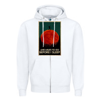 White hiking and miles to go before i sleep Zipper Hoodie - linhVisuals
