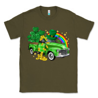 Army Green western truck St. Patrick's Day Classic Tee - HowdyJamesFarm