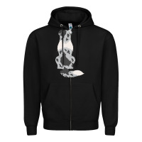 Black australian shepherd Zipper Hoodie - linhVisuals