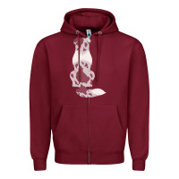 Burgundy australian shepherd Zipper Hoodie - linhVisuals