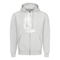 Dove Grey australian shepherd Zipper Hoodie - linhVisuals