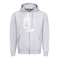 Heather Grey australian shepherd Zipper Hoodie - linhVisuals