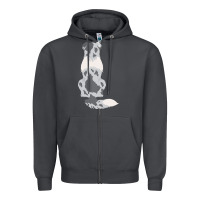 Smoke australian shepherd Zipper Hoodie - linhVisuals