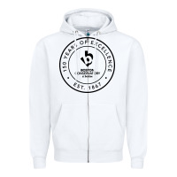 White boston conservatory Zipper Hoodie - linhVisuals