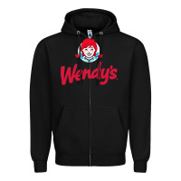 Black wendys restaurant Zipper Hoodie - linhVisuals