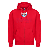 Red wendys restaurant Zipper Hoodie - linhVisuals