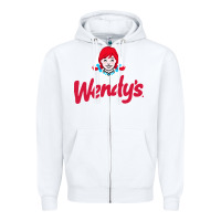 White wendys restaurant Zipper Hoodie - linhVisuals