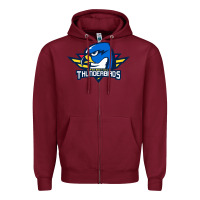 Burgundy the thunderbirds springfield Zipper Hoodie - linhVisuals