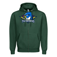 Sports Green the thunderbirds springfield Zipper Hoodie - linhVisuals