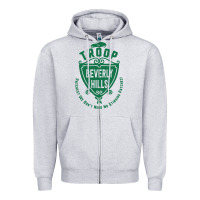 Heather Grey troop beverly hills single color Zipper Hoodie - linhVisuals