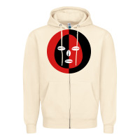 Sandshell eleggua 2 colors face Zipper Hoodie - linhVisuals