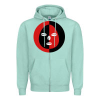 Seafoam eleggua 2 colors face Zipper Hoodie - linhVisuals