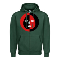 Sports Green eleggua 2 colors face Zipper Hoodie - linhVisuals
