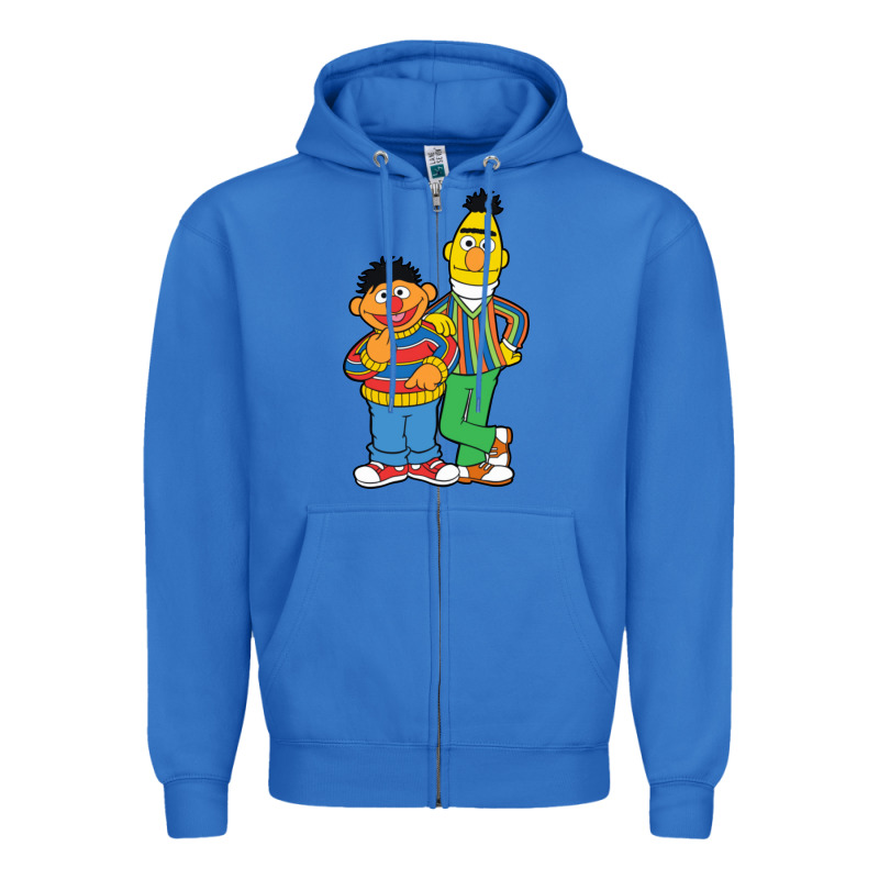 Bert And Ernie Zipper Hoodie by linhVisuals | Teevron