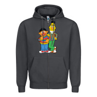 Smoke bert and ernie Zipper Hoodie - linhVisuals