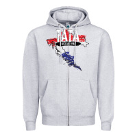 Heather Grey mens tata croatian father croatia bester papa father's day Zipper Hoodie - linhVisuals