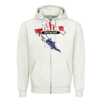 Oatmeal Heather mens tata croatian father croatia bester papa father's day Zipper Hoodie - linhVisuals
