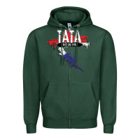 Sports Green mens tata croatian father croatia bester papa father's day Zipper Hoodie - linhVisuals