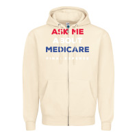 Sandshell ask me about medicare final expense Zipper Hoodie - linhVisuals