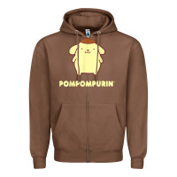 Chestnut pompompurin character front and back t shirt Zipper Hoodie - linhVisuals