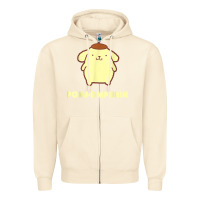 Sandshell pompompurin character front and back t shirt Zipper Hoodie - linhVisuals