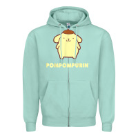 Seafoam pompompurin character front and back t shirt Zipper Hoodie - linhVisuals