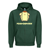 Sports Green pompompurin character front and back t shirt Zipper Hoodie - linhVisuals
