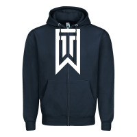 Navy tiger Zipper Hoodie - linhVisuals