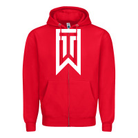 Red tiger Zipper Hoodie - linhVisuals
