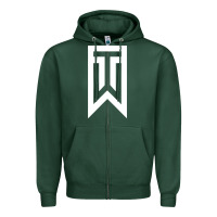 Sports Green tiger Zipper Hoodie - linhVisuals