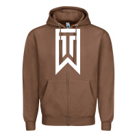 Chestnut tiger Zipper Hoodie - linhVisuals