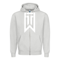 Dove Grey tiger Zipper Hoodie - linhVisuals