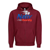 Burgundy mens natty daddy dad bod light humor beer lover father's day Zipper Hoodie - linhVisuals