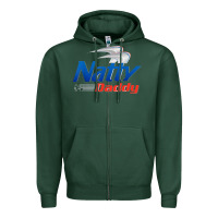 Sports Green mens natty daddy dad bod light humor beer lover father's day Zipper Hoodie - linhVisuals