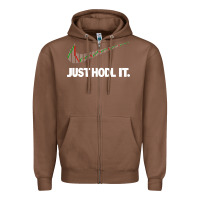 Chestnut just hodl it Zipper Hoodie - linhVisuals