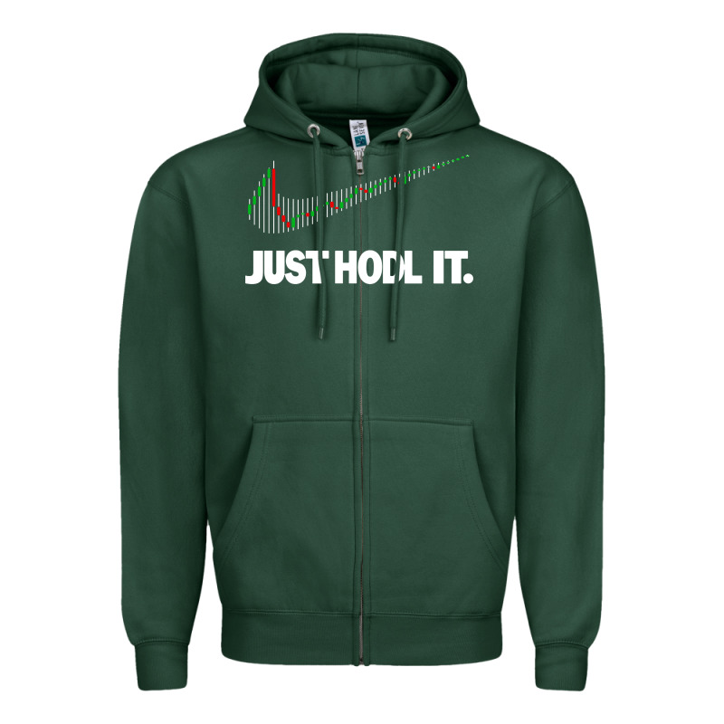 Just Hodl It Zipper Hoodie by linhVisuals | Teevron