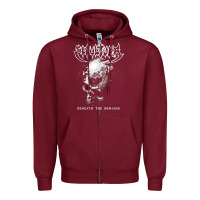 Burgundy Sepultura The Remains Zipper Hoodie - linhVisuals
