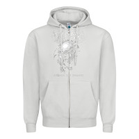 Dove Grey Sepultura The Remains Zipper Hoodie - linhVisuals