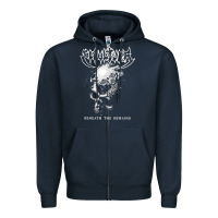 Navy Sepultura The Remains Zipper Hoodie - linhVisuals