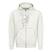 Oatmeal Heather Sepultura The Remains Zipper Hoodie - linhVisuals
